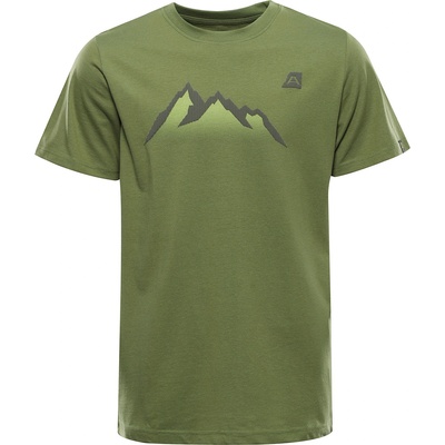 ALPINE PRO Мъжка тениска с cool-dry обработка ALPINE PRO GREM 2 turtle green вариант pe ALPINE PRO | Zelen | МЪЖЕ | XS