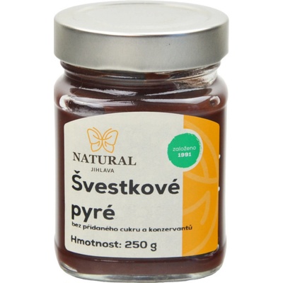 Natural Pyré švestkové bez přidaného cukru a konzervantů 250 g