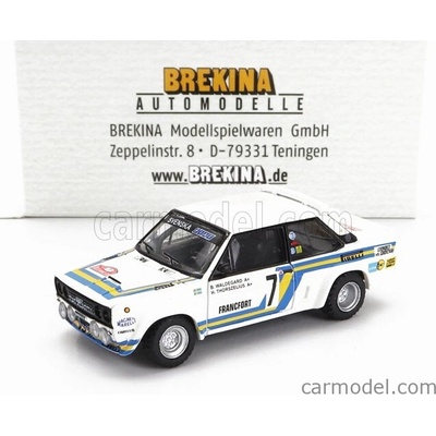 Brekina plast Fiat 131 Abarth Team Svenska Fiat N 7 3rd Rally Montecarlo 1980 Bjorn Waldegaard Hans Thorszelius Bílá 1:87