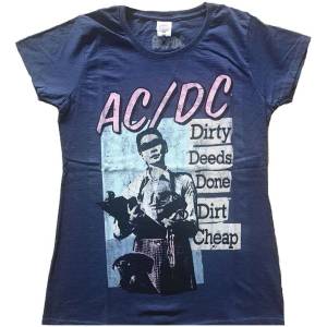 AC/DC Vintage DDDDC Navy Blue L Дамски Риза (ACDCTS94LN03)