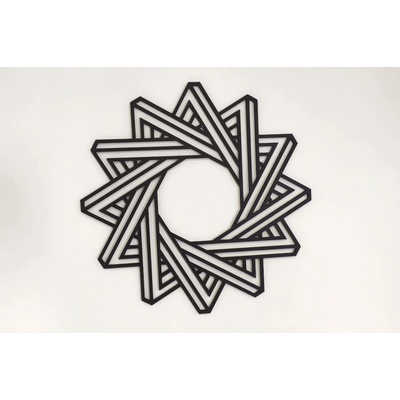 MAJADESIGN Dřevěný obraz - SLUNCE - BAREVNĚ LAKOVANÝ Rozměr obrazu: 90 x 90 cm