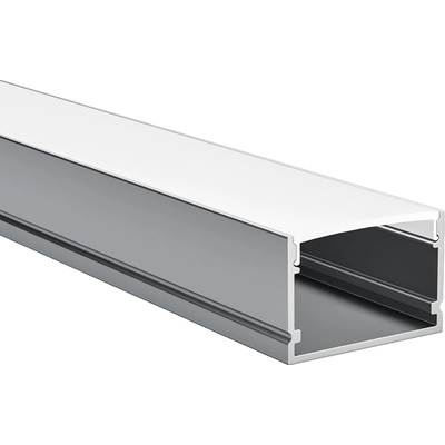 Алуминиев профил за LED лента Dena | 30x20мм | 3 метра | Дифузер | Цена 19, 20€ (37, 55 лв) (LW-BUT-3020)