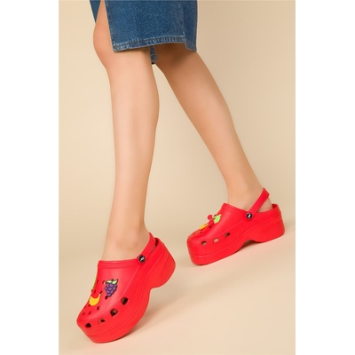 Johns Athletic Дамски чехли тип сабо hsm-21 - Червени #361094 (361094_Червен)