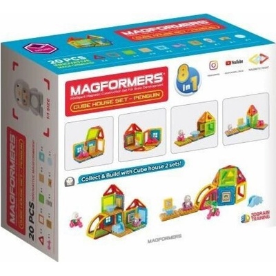 Magformers Magnetické bloky s kostkou pro tučňáky