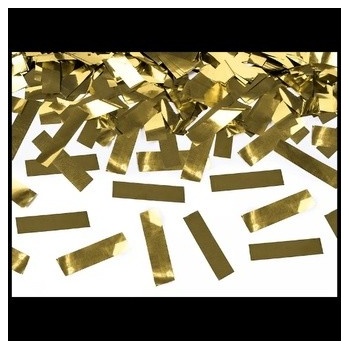 PartyDeco Vystreľovacie konfety zlaté 60 cm