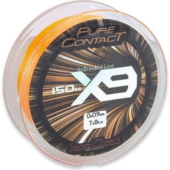 Iron Claw šnúra Pure Contact X9 oranžová 150m 0,13mm