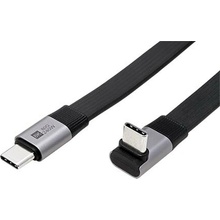 Roline 11.02.9097 USB4 80Gbps USB C(M) - USB C(M) lomený PD 240W plochý 0,8m černý