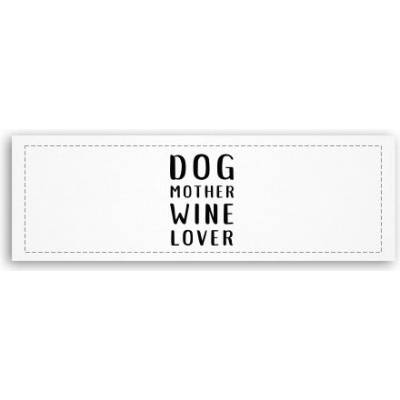Fotoobraz 150x55 cm panorama Dog mother wine lover