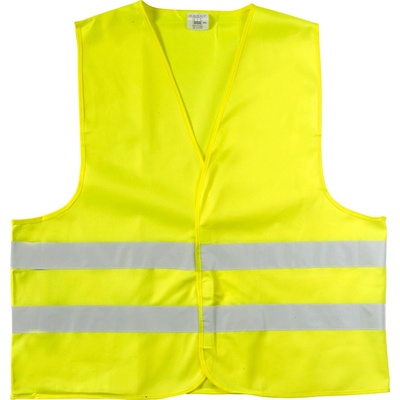 Reflexná vesta polyester žltá