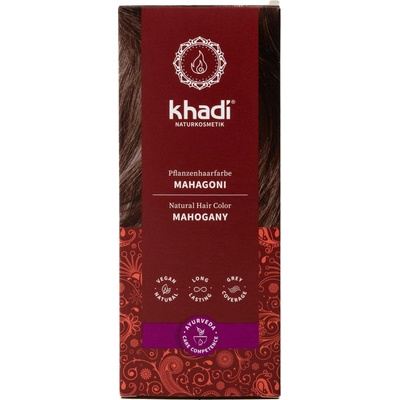 Khadi rostlinná barva na vlasy mahagonová 100 g