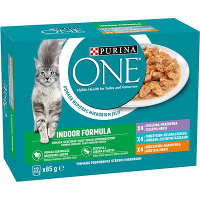 Purina One Indoor kuře 12 x 85 g