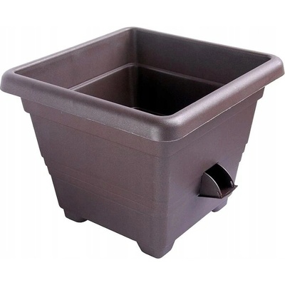 Plastia Kvetináč plast hnedý 25 x 25 x 20 cm