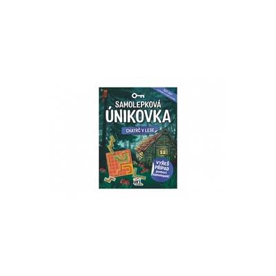 Samolepková únikovka Chatrč v lese 20x26cm CZ verze