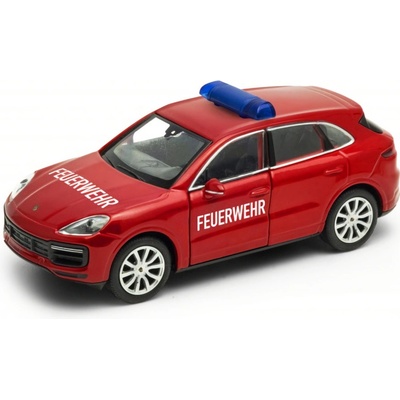 Welly Porsche Cayenne Turbo 1:34 Feuerwehr červené