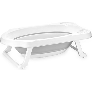 Lorelli Сгъваема вана с противоплъзгаща подложка и оттичане Lorelli Classic - 82 cm, Nordic Grey (10130940002)