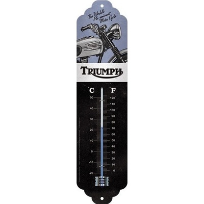 NOSTALGIC ART teploměr TRIUMPH black/blue