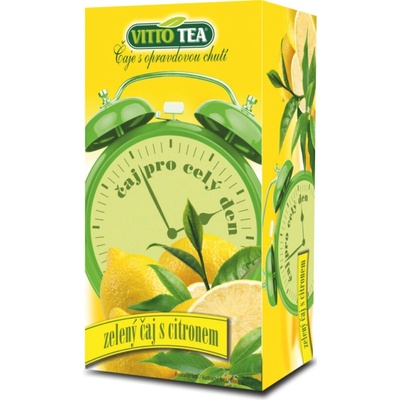 VITTO TEA Budík zelený čaj s citrónom 20 x 2 g
