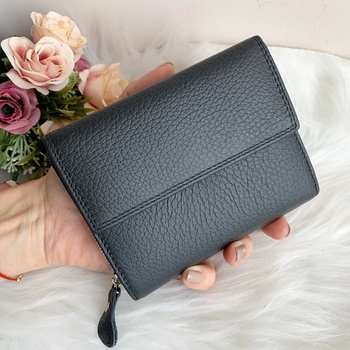 Image 1 of Естествена кожа портмоне Цвят Черен Модел Е998-1450