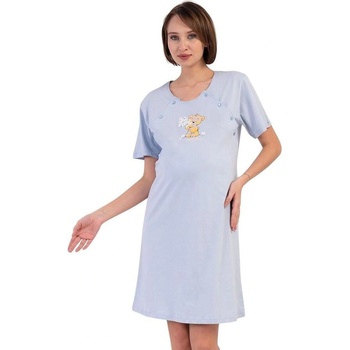 Лазурно синя нощница за кърмачки с мече