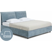 Bonami Selection Myra Pillow s úložným priestorom s matracom s roštom Modrá