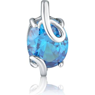 JVD Dámský stříbrný přívěsek s blue topazem SVLP0830SH2M200