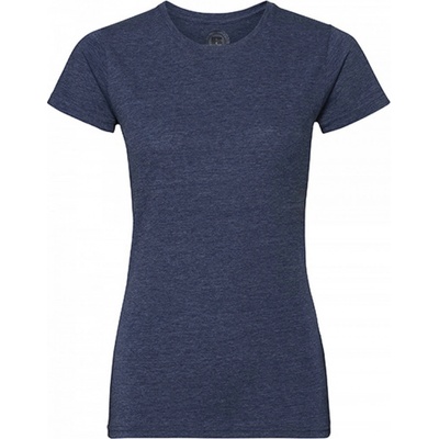 Russell Žíhané tričko z polybavlny 35% bavlna 65% polyester Bright Navy Marl