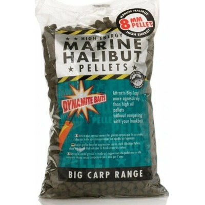 Dynamite Baits Marine Halibut Pellets 900 g 14 mm PŘEDVRTANÉ