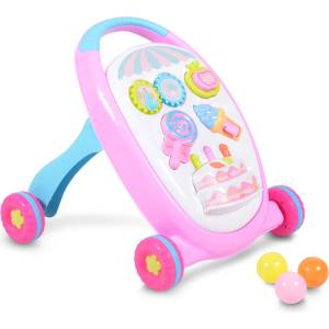 Moni Играчка за прохождане Cake розов (108375) Проходилка