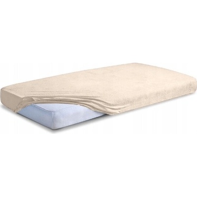 Matex Froté prostěradlo s gumou cappuccino barva Classic 90x200x20