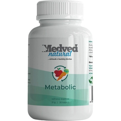 Medveď natural Metabolic 30 kapslí
