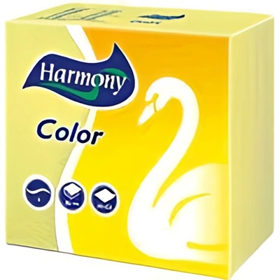 Harmony ubrousky 1V žluté 7x50ks 350ks