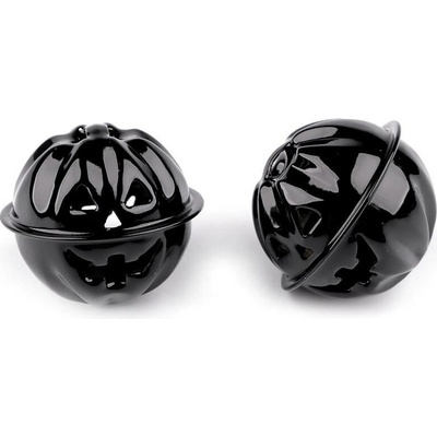 Stoklasa Rolnička dýně halloween Ø30, 40 mm Balení: 2 ks, Varianta: 2 (Ø30 mm) černá 2 (Ø30 mm) černá