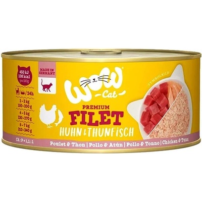 WOW Cat adult Filet Kurací s tuniakom 70 g