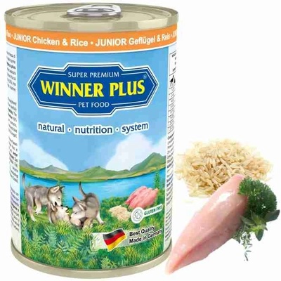 Winner Plus Puppy Junior Hydinové mäso s ryžou 400 g