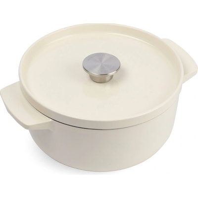 KitchenAid Kastrol litinový s poklicí 22cm/3,3l mandlová