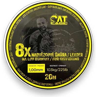 Cat Care návazcová šňůra Cano Leader Hooklink X8 0.60mm, 57kg - 20m