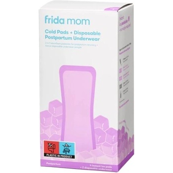 FRIDAMOM Frida mom Охлаждащи абсорбиращи подложки Ice Maxi 4 бр. + Еднократни следродилни гащи 2 бр
