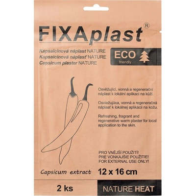 Fixaplast Náplast Eco hřejivá Kapsaicinová 2 ks