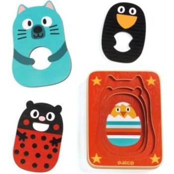 Image 1 of DJECO - Дървен трислоен пъзел - Макс и Ко (DJ01476)