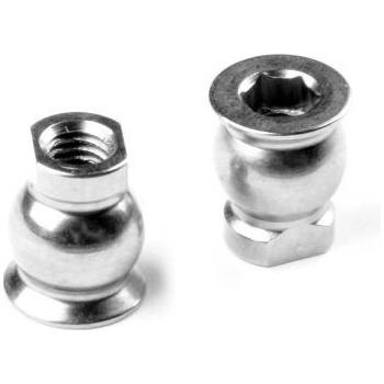 Xray X4 LOWER ARM BALL UNIVERSAL 6.0 MM WITH HEX HUDY SPRING STEEL™ 2