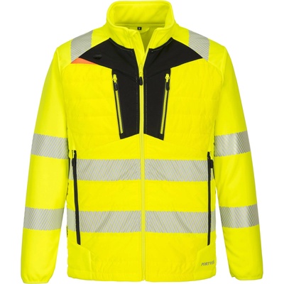 Portwest hi-vis dx4 baffle dx473 / Светлоотразително хибридно яке - hv Жълто/Черно s (dx473ybrs)