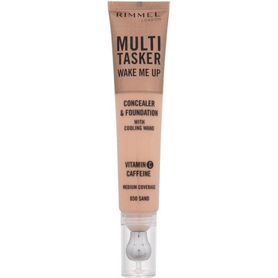 Rimmel London Multi Tasker rozjasňující korektor a make-up 050 Sand 20 ml