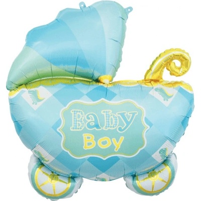 GoDan Fóliový balón supershape Baby Boy kočík 60cm
