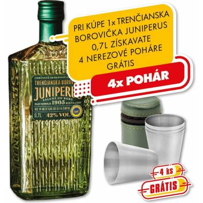 Old Herold Juniperus Trenčianska borovička 42% 0,7 l (čistá fľaša)