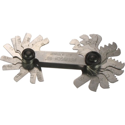 Condor měrky závitové metrické 0,25 - 6,0 mm 24 plátků 100-01307