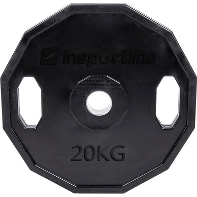 inSPORTline Ruberton Pogumovaný olympijský kotúč 20 kg 50 mm