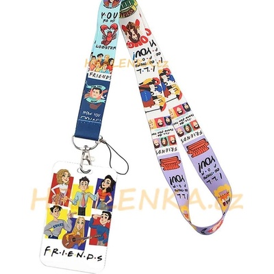 Šňůrka na krk 24208 s cedulkou Friends, Přátelé