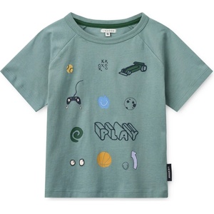 LIEWOOD Детска тениска LIEWOOD Kid's Brodie S/S T-shirt - Play / Dusty Peppermint - размер 122/128 (EU) (704-6275-0214)