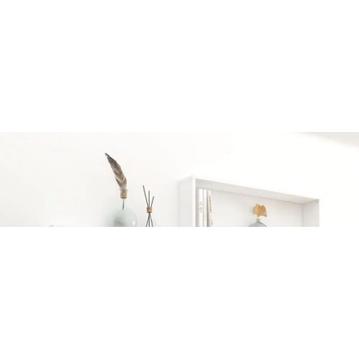 vidaXL Стенни кубични рафтове, 4 бр, бели, 100x15x30см инженерно дърво (807080)