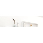 vidaXL Стенни кубични рафтове, 4 бр, бели, 100x15x30см инженерно дърво (807080)